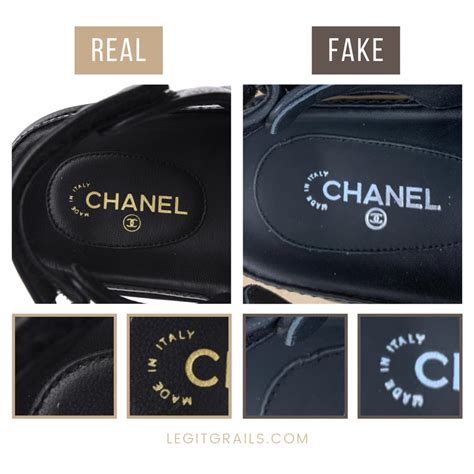 how to tell real chanel sneakers from fake|chanel counterfeit logo.